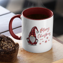 Taza Feliz Regalo rústico de navidad en salsa de búfalo