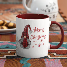 Taza Feliz Regalo rústico de navidad en salsa de búfalo