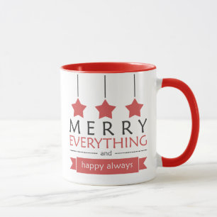 Taza Feliz rojo todo día de fiesta