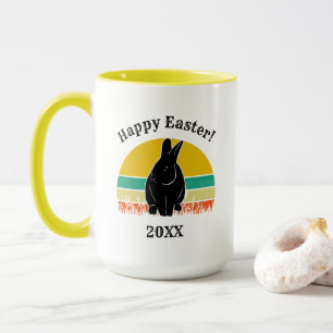 Taza Feliz Semana Santa Vieja Sunset Bunny Silhouette