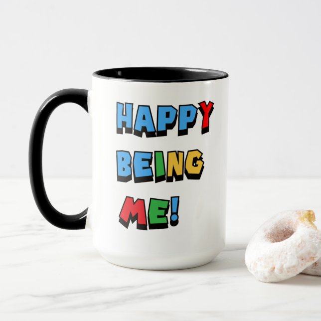 Taza Feliz ser yo (Con donut)
