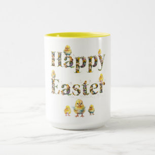 Taza Feliz texto decorativo de Pascua Modas bebé