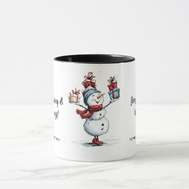 Taza "¡Feliz todo!" Personalizado Navidades Mug (Centro)