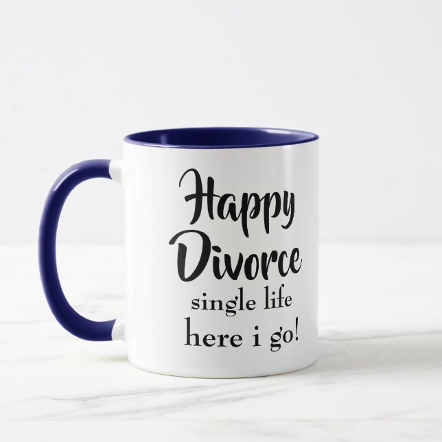 Taza Feliz vida de divorciado aquí voy (Izquierda)
