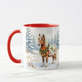 Taza Feliz y brillante, Holly Jolly Shetland Pony Chris