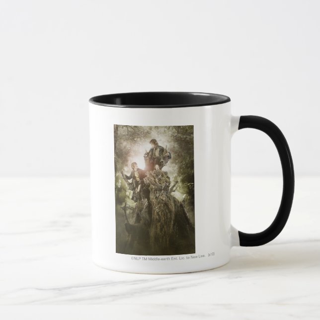 Taza Feliz y Peregrin en Treebeard (Derecha)