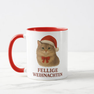 Taza Fellige sibirische Weihnachtskatze