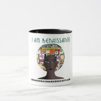 Taza femenina del café con leche del renacimiento