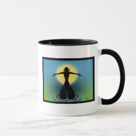 Taza Femenina en flor