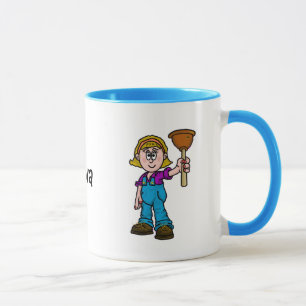 Taza Femenina o Lady Plumber Mug (Personalizar)