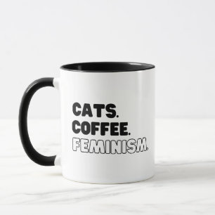 Taza Feminismo del Café de Gatos