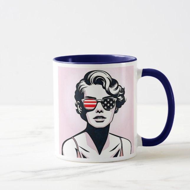 Taza  Femme au style US. (Derecha)