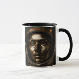 Taza Femme cosmonaute bronze 3D