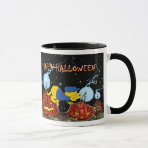 Taza Ferald y las calabazas rojas