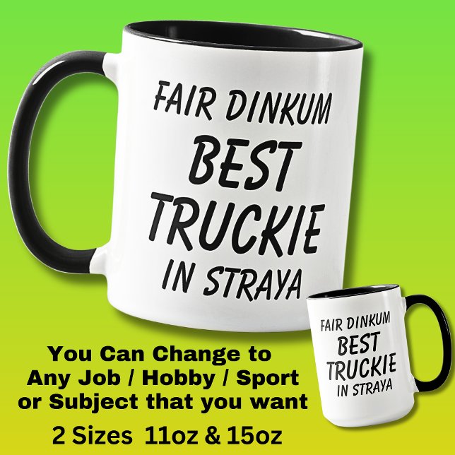Taza Feria de Dinkum BEST TRUCKIE (camionero) en Straya (Subido por el creador)