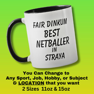 Taza Feria de Dinkum mejor NETBALLER en Straya