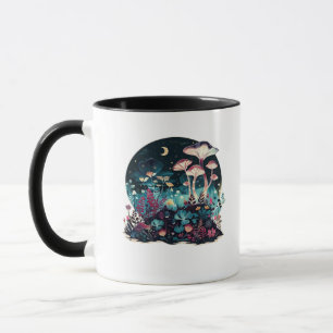 Taza Feria de Hongos Goblincore y Estética Cottagecore