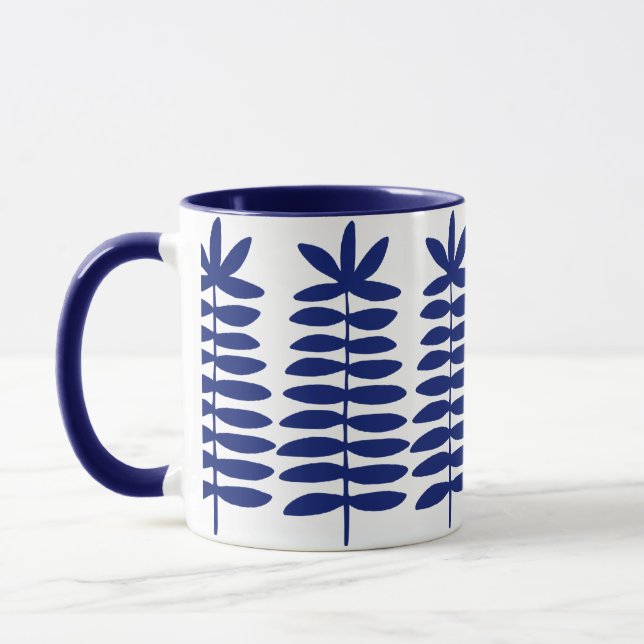 Taza Ferinos decorativos - Azul marino (Izquierda)