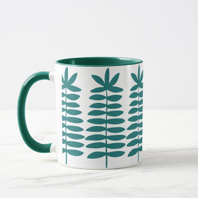 Taza Ferinos decorativos - Verde Cazador (Izquierda)