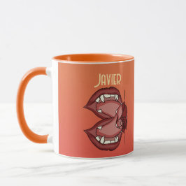 Taza Feroz expresión personalizada de la pandilla de un
