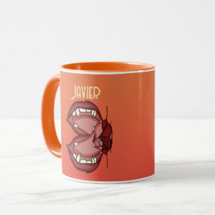 Taza Feroz expresión personalizada de la pandilla de un