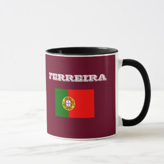 Taza Ferreira Surname Personalizado Ringer Mug