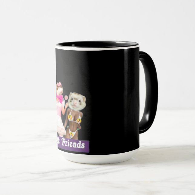 Taza Ferret FREAKS Mug (Anverso derecho)