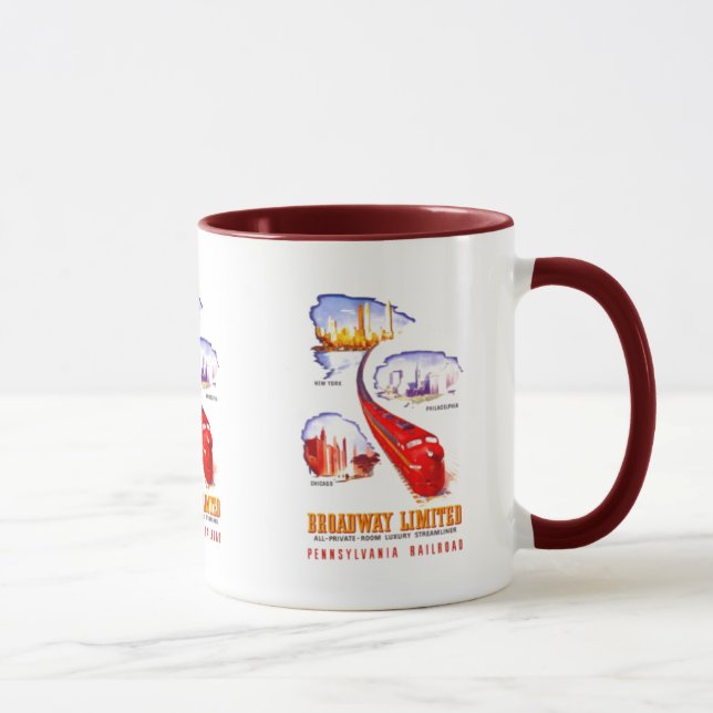 Taza Ferrocarril Broadway Streamliner limitado de (Derecha)