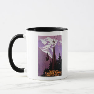 Taza Ferrocarril funicular a Brevent Mt.
