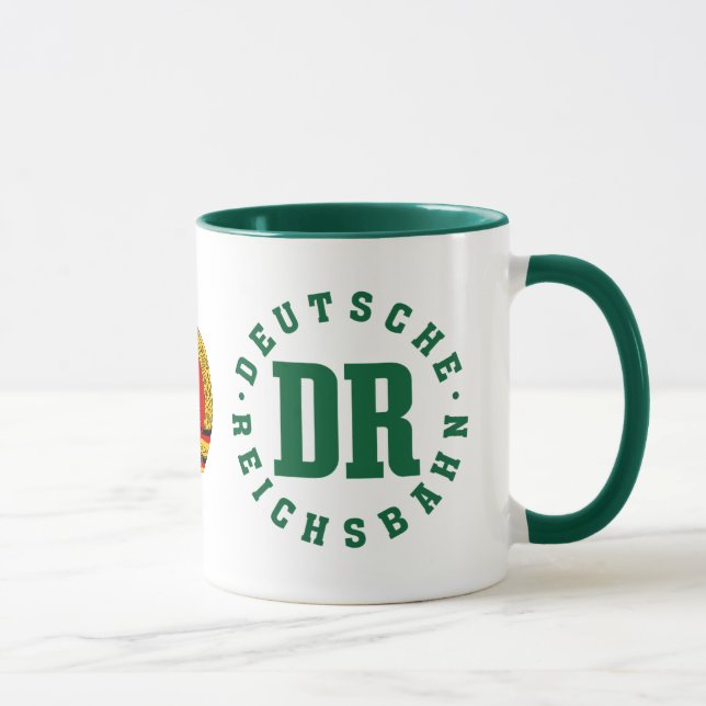 Taza Ferrocarril germanooriental Deutsche Reichsbahn (Derecha)