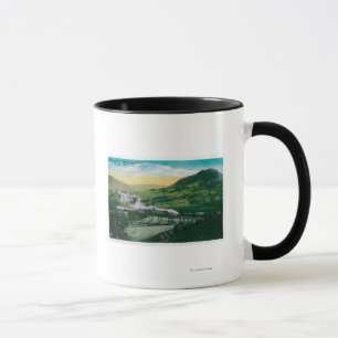 Taza Ferrocarril limitado cerca de la curva de