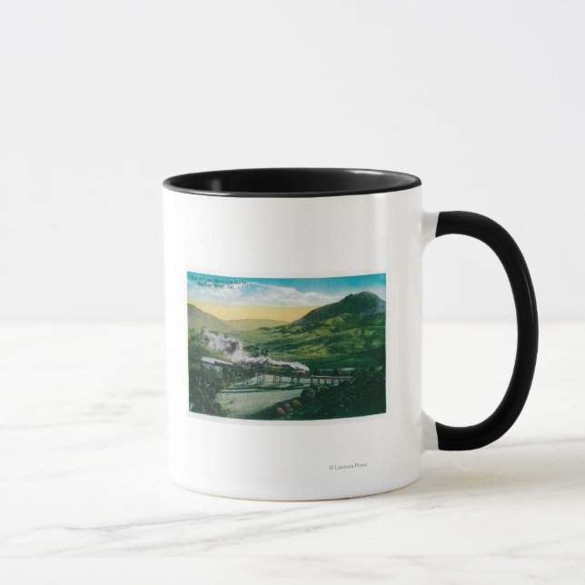 Taza Ferrocarril limitado cerca de la curva de herradur (Derecha)