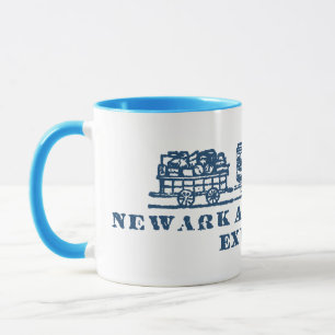 Taza Ferrocarril Newark + New York Express 1843