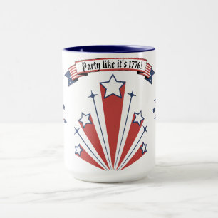 Taza "¡Festeja como si fuera 1776!" Café/Té