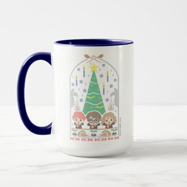 Taza Festín de Navidades personalizado Cross-Stitch HOG (Izquierda)