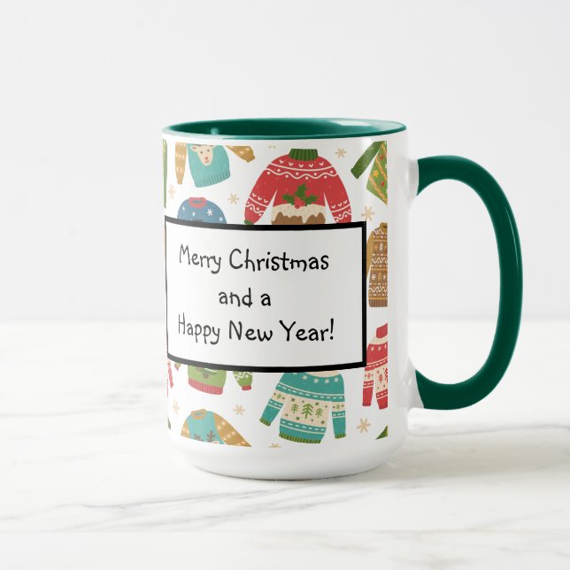 Taza Festín de sudaderos Navidades feos pero adorables (Derecha)