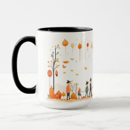 Taza festiva de otoño