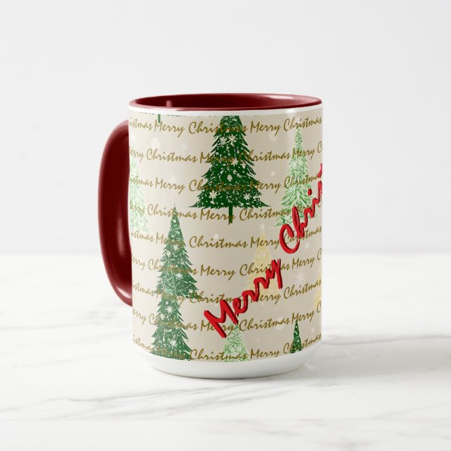 Taza Festive Christmas Luxury Christmas Trees (Anverso izquierdo)