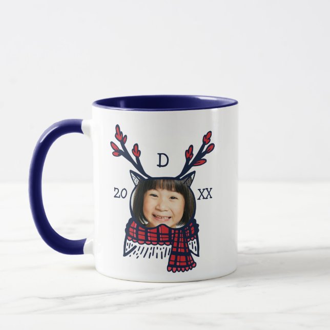 Taza Festividad de la lechuza de invierno foto festivid (Izquierda)