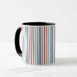 Taza Festividad de las rayas modernas café Mug<br><div class="desc">En nuestra colección "Hanukkah Gifts and a Menorah" se pueden encontrar elementos de coordinación adicionales.</div>