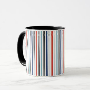 Taza Festividad de las rayas modernas café Mug