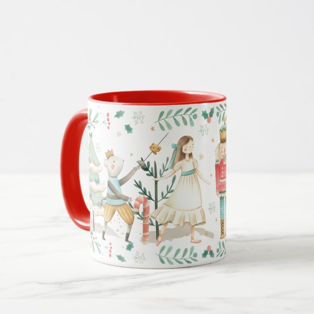 Taza Festividad de los Navidades de ballet de Nutcracke (Anverso izquierdo)