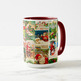 Taza Festividad de los Navidades victorianos Santa Coll