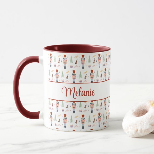 Taza Festividad de música de ballet nucracker personali (Con donut)