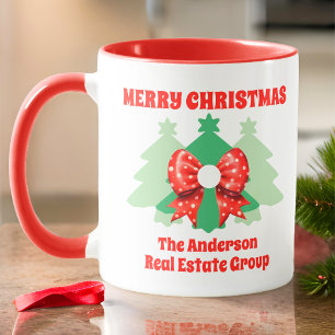 Taza Festividad de Navidades de negocios con edición mo