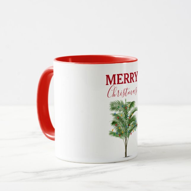 Taza Festividad del árbol de la palmera tropical (Anverso izquierdo)