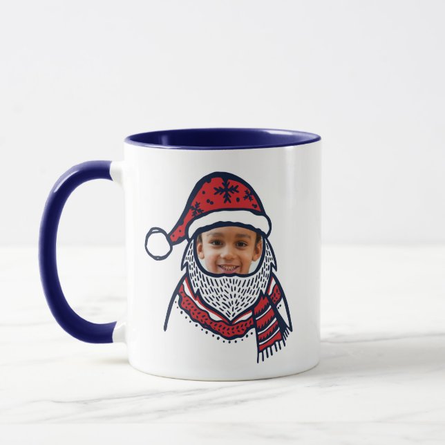 Taza Festividad del personaje de Santa Claus en papel (Izquierda)