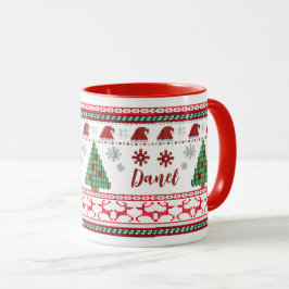 Taza Festividad divertida de los tejedores de invierno