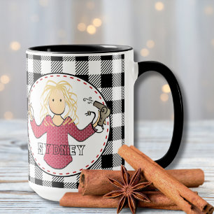 Taza Festividad estética elegante y personalizada