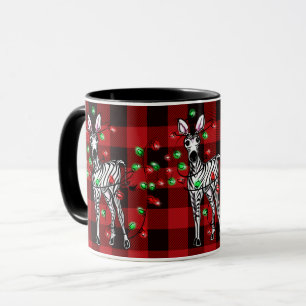 Taza Festividad festividad Luces de zebra negra de cegu